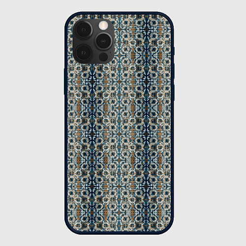 Чехол iPhone 12 Pro Max Мраморные цепи / 3D-Черный – фото 1