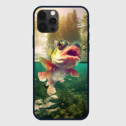 Чехол для iPhone 12 Pro Max Карп в озере, цвет: 3D-черный