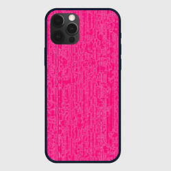 Чехол для iPhone 12 Pro Max Очень розовый, цвет: 3D-черный