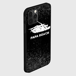 Чехол для iPhone 12 Pro Max Papa Roach с потертостями на темном фоне, цвет: 3D-черный — фото 2