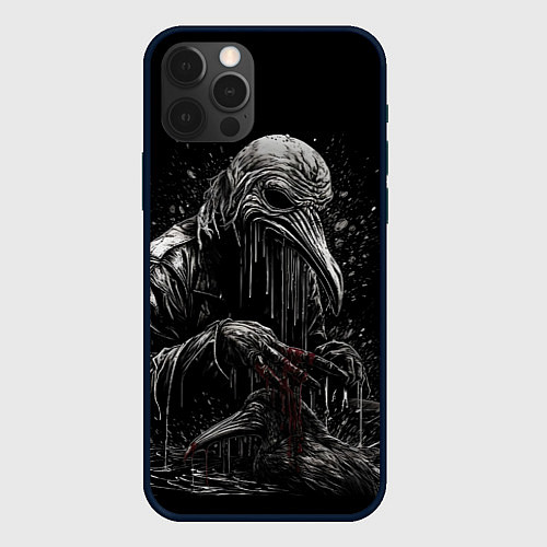 Чехол iPhone 12 Pro Max Slipknot - Stay and bleeding / 3D-Черный – фото 1