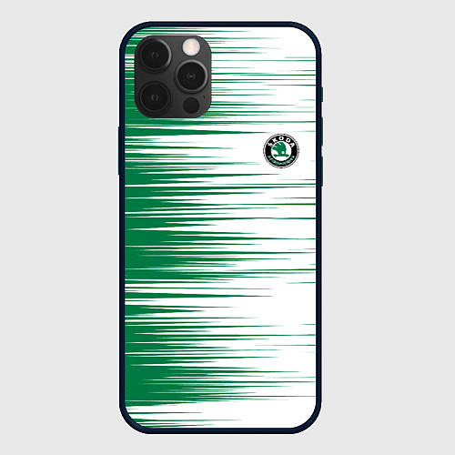 Чехол iPhone 12 Pro Max Skoda sign Шкода / 3D-Черный – фото 1