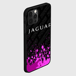 Чехол для iPhone 12 Pro Max Jaguar pro racing: символ сверху, цвет: 3D-черный — фото 2