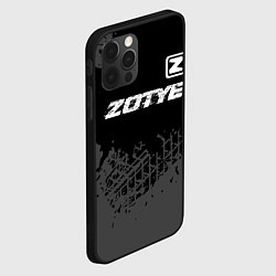 Чехол для iPhone 12 Pro Max Zotye speed на темном фоне со следами шин: символ, цвет: 3D-черный — фото 2