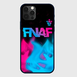 Чехол iPhone 12 Pro Max FNAF - neon gradient: символ сверху
