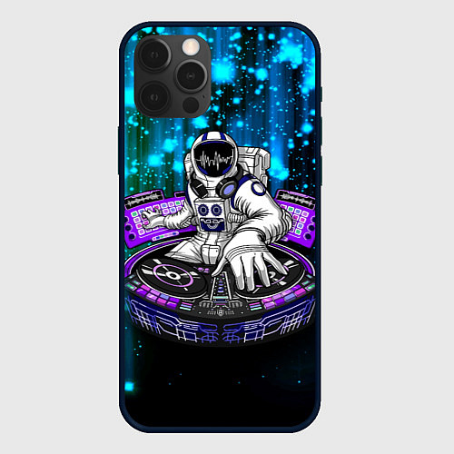 Чехол iPhone 12 Pro Max Space DJ - neon starfall / 3D-Черный – фото 1