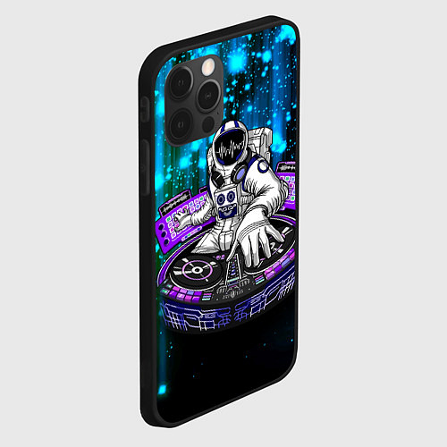 Чехол iPhone 12 Pro Max Space DJ - neon starfall / 3D-Черный – фото 2