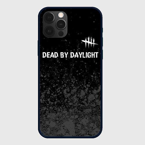 Чехол iPhone 12 Pro Max Dead by Daylight glitch на темном фоне: символ све / 3D-Черный – фото 1
