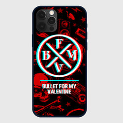 Чехол iPhone 12 Pro Max Bullet For My Valentine rock glitch