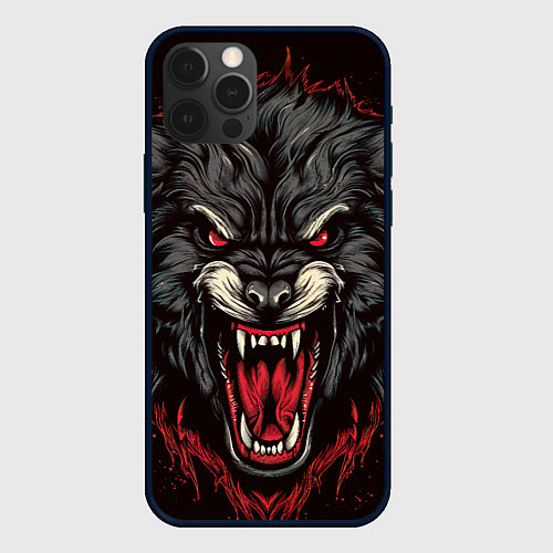 Чехол iPhone 12 Pro Max Wolf fantasy / 3D-Черный – фото 1