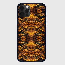 Чехол для iPhone 12 Pro Max Огонь дракона абстракция, цвет: 3D-черный