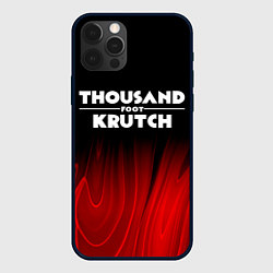 Чехол для iPhone 12 Pro Max Thousand Foot Krutch red plasma, цвет: 3D-черный