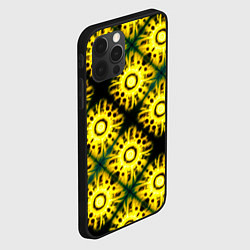 Чехол для iPhone 12 Pro Max Солнечные подсолнухи, цвет: 3D-черный — фото 2