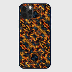 Чехол для iPhone 12 Pro Max Красочные переливы, цвет: 3D-черный