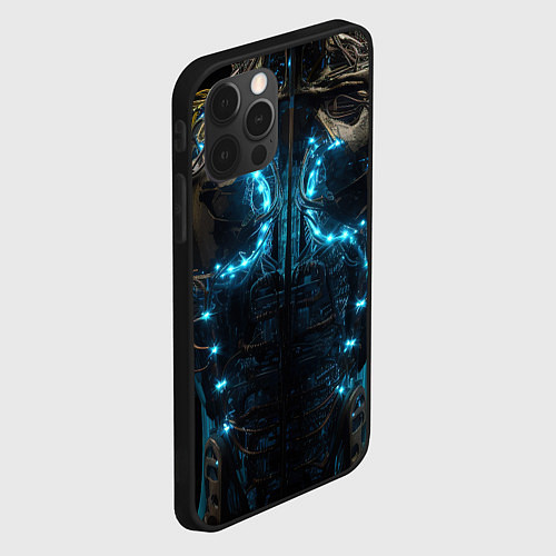 Чехол iPhone 12 Pro Max Туловище киборга / 3D-Черный – фото 2