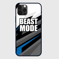 Чехол iPhone 12 Pro Max Beast mode - blue sport