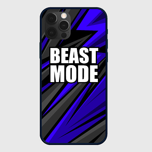 Чехол iPhone 12 Pro Max Beast mode - синяя униформа / 3D-Черный – фото 1