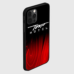 Чехол для iPhone 12 Pro Max Tokio Hotel red plasma, цвет: 3D-черный — фото 2