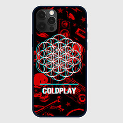 Чехол iPhone 12 Pro Max Coldplay rock glitch