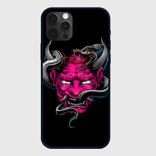 Чехол iPhone 12 Pro Max Demon with snake / 3D-Черный – фото 1