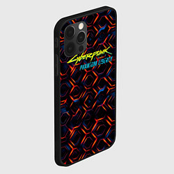 Чехол для iPhone 12 Pro Max Cyberpunk 2077 phantom liberty dark abstract, цвет: 3D-черный — фото 2