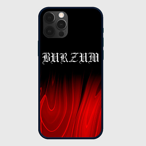 Чехол iPhone 12 Pro Max Burzum red plasma / 3D-Черный – фото 1