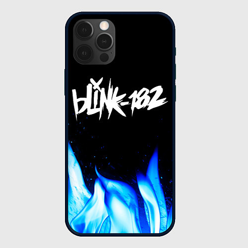 Чехол iPhone 12 Pro Max Blink 182 blue fire / 3D-Черный – фото 1