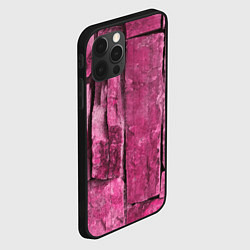 Чехол для iPhone 12 Pro Max Violet stones, цвет: 3D-черный — фото 2