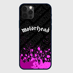 Чехол iPhone 12 Pro Max Motorhead rock legends: символ сверху