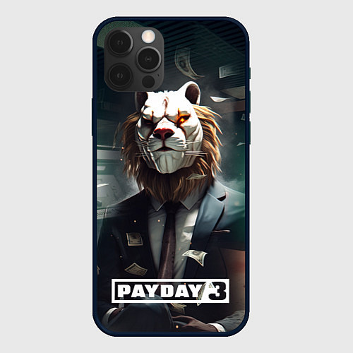 Чехол iPhone 12 Pro Max Payday 3 lion / 3D-Черный – фото 1