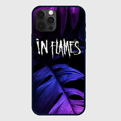 Чехол iPhone 12 Pro Max In Flames neon monstera