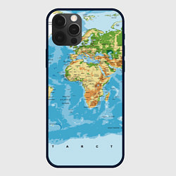 Чехол iPhone 12 Pro Max Атлас мира