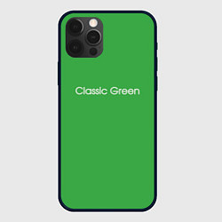 Чехол для iPhone 12 Pro Max Classic Green, цвет: 3D-черный