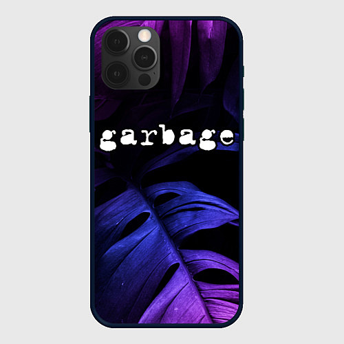 Чехол iPhone 12 Pro Max Garbage neon monstera / 3D-Черный – фото 1