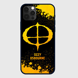 Чехол iPhone 12 Pro Max Ozzy Osbourne - gold gradient