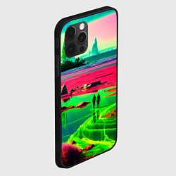 Чехол для iPhone 12 Pro Max Кислотный мир, цвет: 3D-черный — фото 2