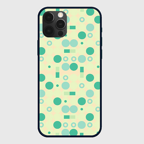 Чехол iPhone 12 Pro Max Art green / 3D-Черный – фото 1