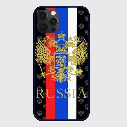 Чехол iPhone 12 Pro Max Russia / 3D-Черный – фото 1