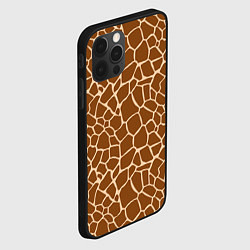 Чехол для iPhone 12 Pro Max Пятнистая шкура жирафа, цвет: 3D-черный — фото 2