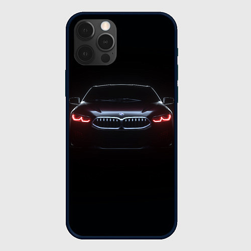 Чехол iPhone 12 Pro Max BMW - red eyes / 3D-Черный – фото 1