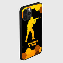 Чехол для iPhone 12 Pro Max Counter Strike - gold gradient, цвет: 3D-черный — фото 2