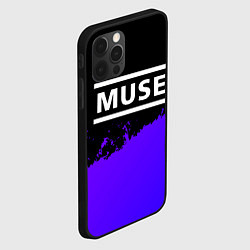 Чехол для iPhone 12 Pro Max Muse purple grunge, цвет: 3D-черный — фото 2