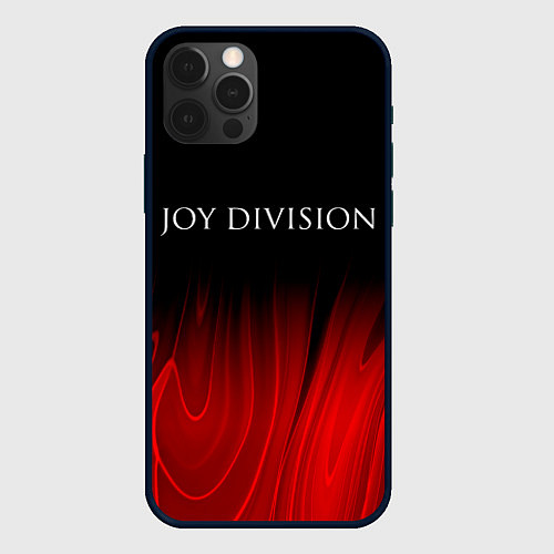 Чехол iPhone 12 Pro Max Joy Division red plasma / 3D-Черный – фото 1