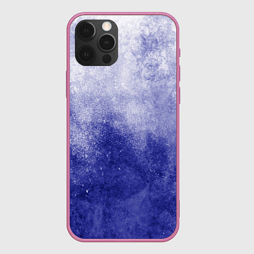 Чехол iPhone 12 Pro Max Текстура Ocean splash / 3D-Малиновый – фото 1