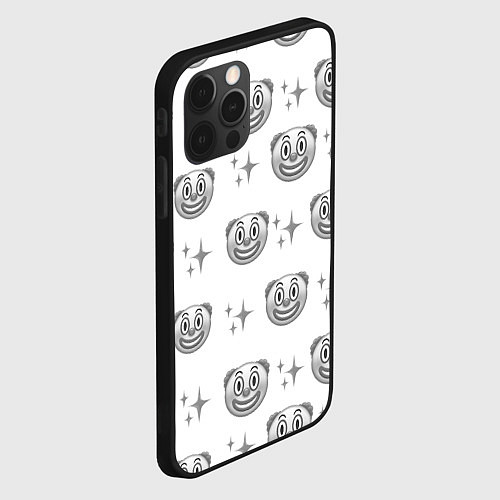 Чехол iPhone 12 Pro Max Клоунада чб / 3D-Черный – фото 2