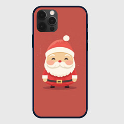 Чехол для iPhone 12 Pro Max Санта Клаус: арт нейросети, цвет: 3D-черный