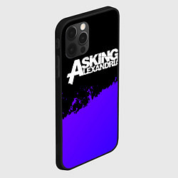 Чехол для iPhone 12 Pro Max Asking Alexandria purple grunge, цвет: 3D-черный — фото 2