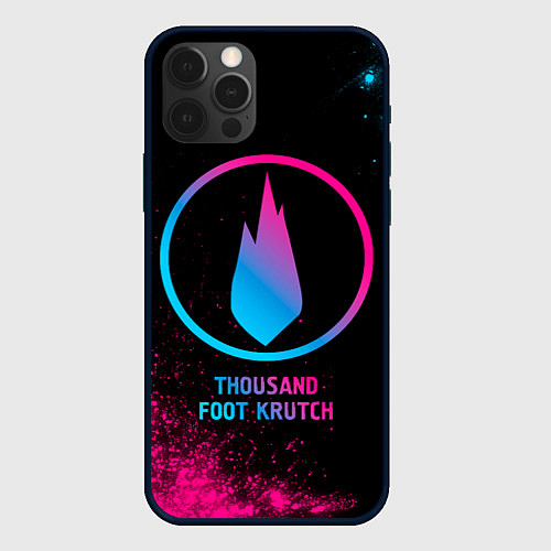 Чехол iPhone 12 Pro Max Thousand Foot Krutch - neon gradient / 3D-Черный – фото 1