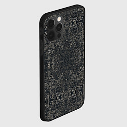 Чехол для iPhone 12 Pro Max Черная каллиграфия, цвет: 3D-черный — фото 2