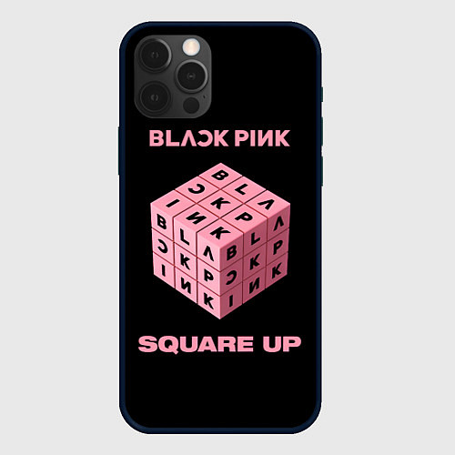 Чехол iPhone 12 Pro Max Blackpink Square up / 3D-Черный – фото 1